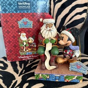 Disney Traditions Enesco Jim Shore Santa Mickey Checking it Twice NIB